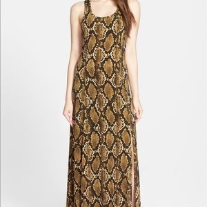 MICHAEL KORS Snake Print Maxi Dress